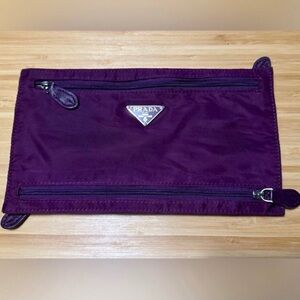 Authentic Prada Burgundy Money Pouch
